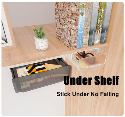 Under Desk Drawer Slide-out Large Office Organizers and Storage Drawers - Small Clear Payday Deals