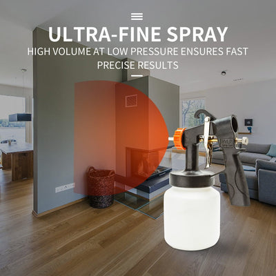 UNIMAC 3-Way Nozzle Electric Paint Sprayer Gun HVLP DIY Spray Station 450W Payday Deals