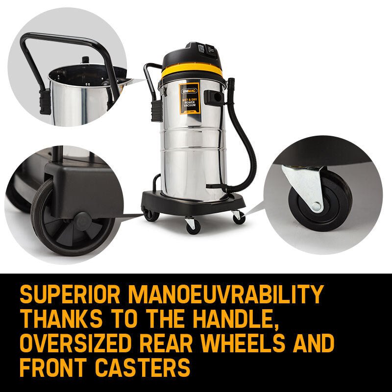 UNIMAC 60L Wet and Dry Vacuum Cleaner Bagless Industrial Grade Drywall Vac Payday Deals