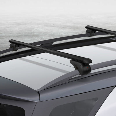 Universal Car Roof Rack 1080mm Cross Bars Aluminium Black Adjustable  Car 90kgs load Carrier Payday Deals