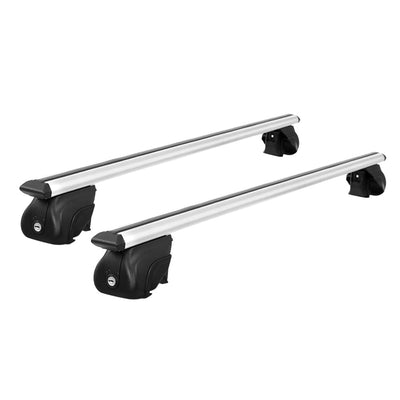 Universal Car Roof Rack 1240mm Upgraded Holder Cross Bars  Aluminium Silver Adjustable Car 90kgs load Carrier Payday Deals