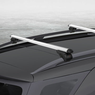Universal Car Roof Rack 1360mm Cross Bars Aluminium Silver Adjustable Car 90kgs load Carrier Payday Deals