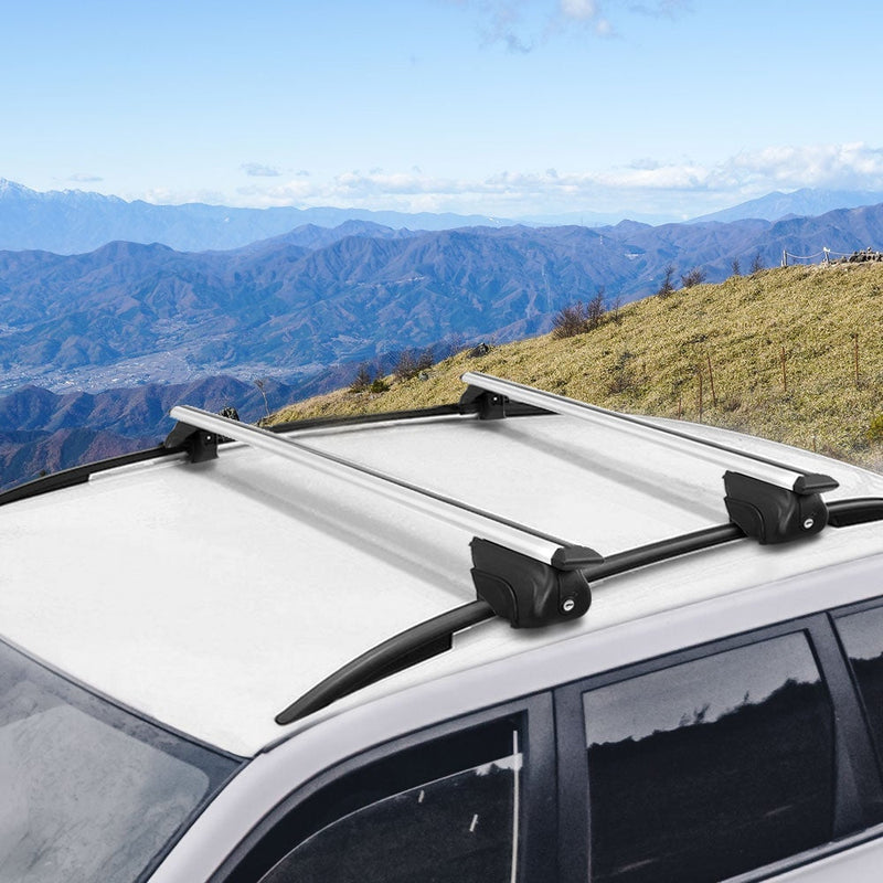 Universal Car Roof Rack 1390mm Upgraded Holder Cross Bars  Aluminium Silver Adjustable Car 90kgs load Carrier Payday Deals