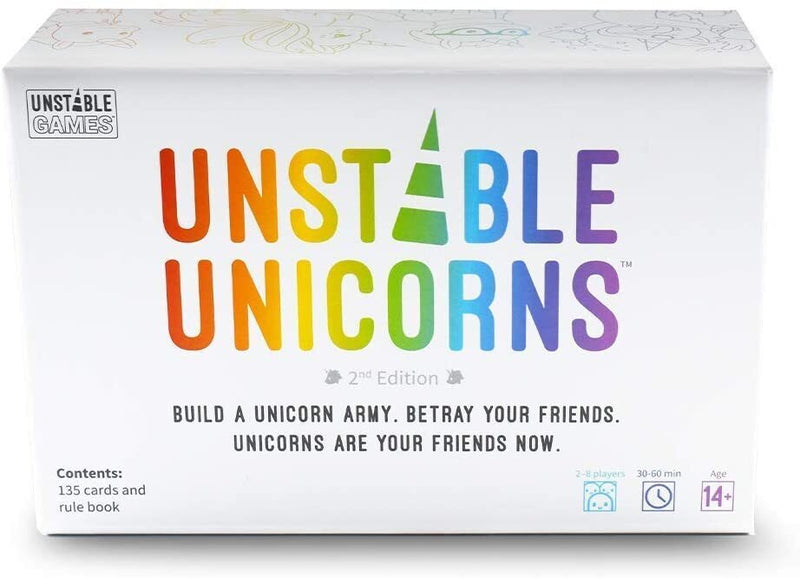 Unstable Unicorn Card Game - Party Home Fun - Basic 2nd Ed Updated Second Edition NEW Payday Deals