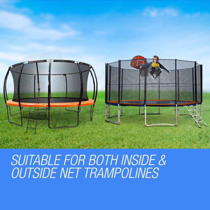 UP-SHOT 12ft Trampoline Replacement Padding Orange Inside/Outside Net Design Payday Deals