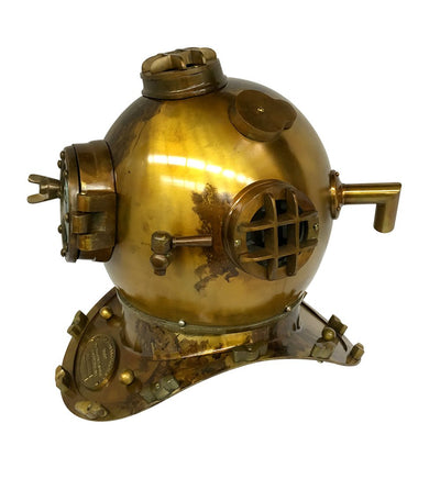 US Navy Mark V Diving Helmet – Brass Antique Finish Payday Deals