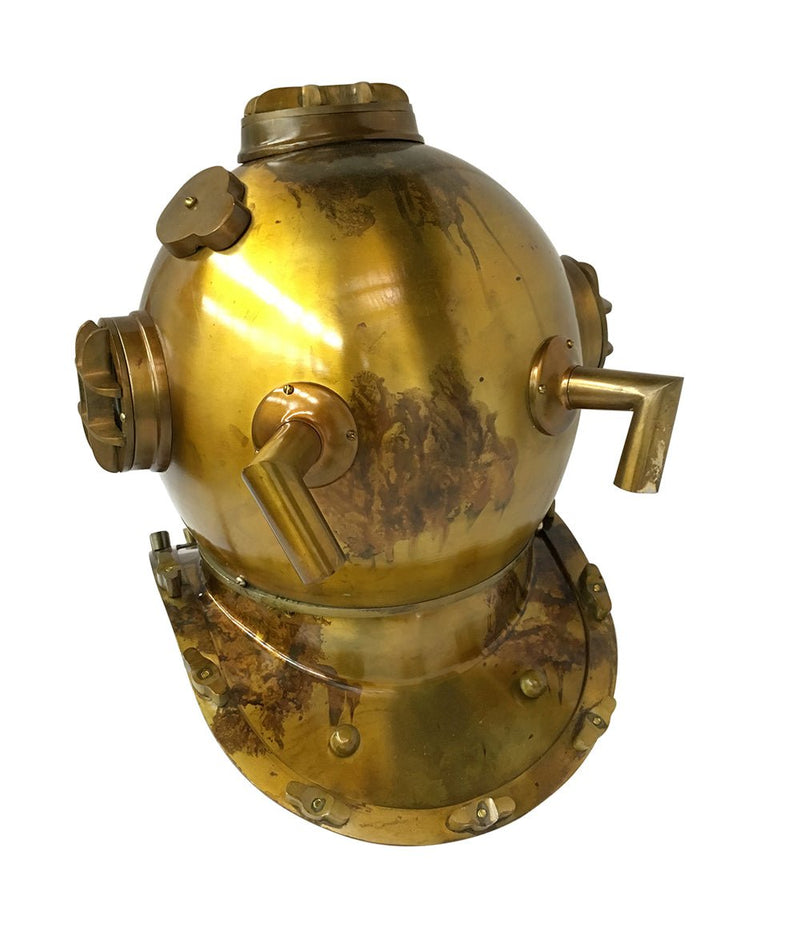 US Navy Mark V Diving Helmet – Brass Antique Finish Payday Deals