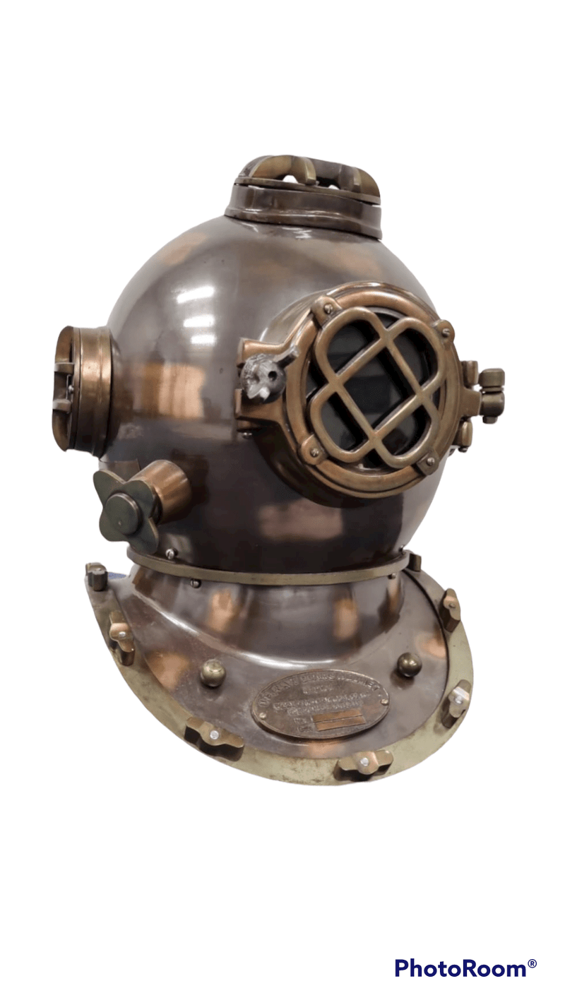 US Navy Mark V Diving Helmet – Dark Antique Finish Payday Deals