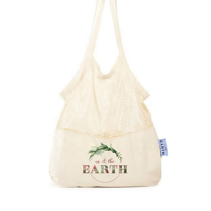 Us & The Earth Calico Shopping Bag Payday Deals