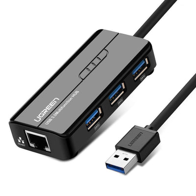 UGREEN USB 3.0 Hub with Gigabit Ethernet Adapter (20265) Payday Deals