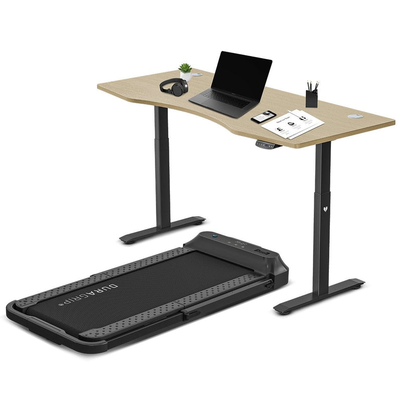 V-FOLD Treadmill with ErgoDesk Automatic Standing Desk 1800mm in Oak Payday Deals