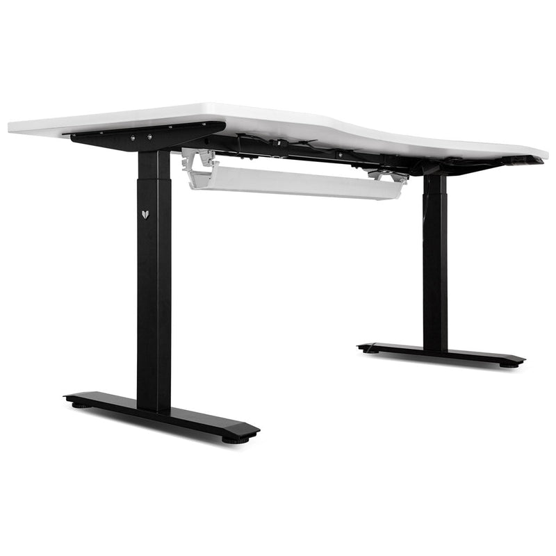 V-Fold Treadmill with ErgoDesk Automatic White Standing Desk 1500mm + Cable Management Tray Payday Deals