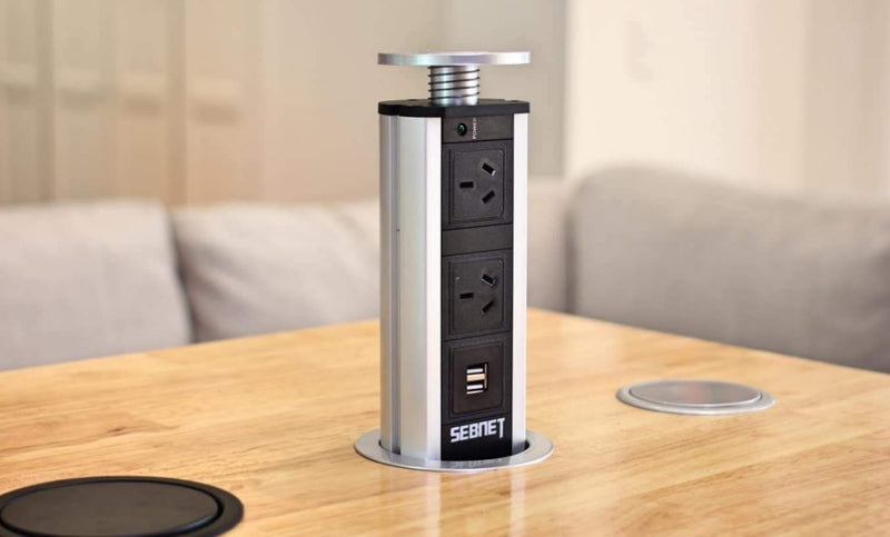 V1 -  Silver Pop Up Power Outlet Payday Deals