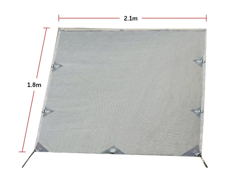 Pop Top Caravan Privacy Screen Sun Shade Side Extension 2.1 x 1.8m - Payday Deals