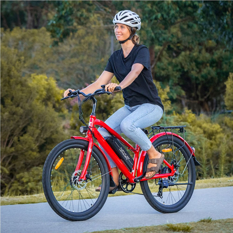 VALK Electric Bike eBike Ladies e-Bike Motorized Bicycle Battery Womens 36V 250W Payday Deals