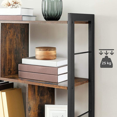 VASAGLE Bookshelf Rustic Brown and Black LBC12BX Payday Deals