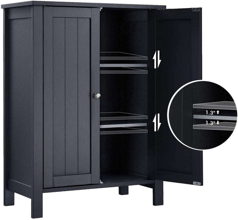 VASAGLE Floor Cabinet with 2 Doors Gray BCB60GY Payday Deals