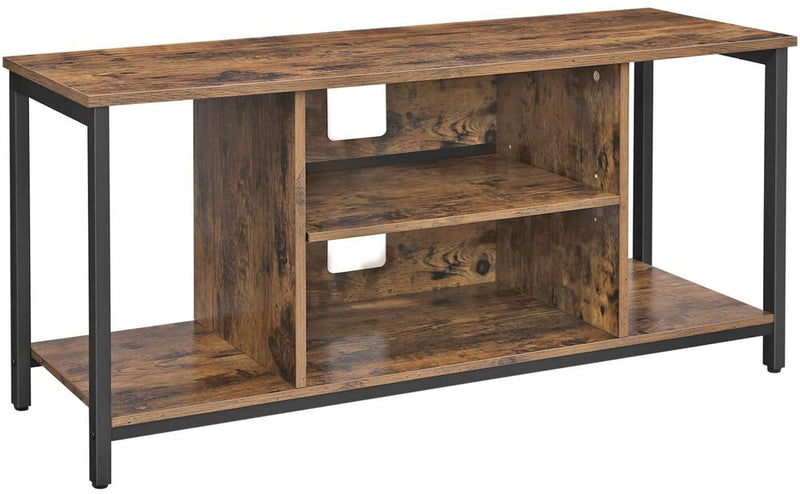 VASAGLE TV Cabinet TV Console Unit with Open Storage TV Stand with Shelving Rustic Brown LTV39BX Payday Deals