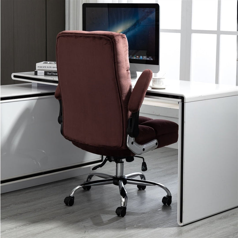 Velvet Home Ergonomic Swivel Adjustable Tilt Angle and Flip-up Arms Office Chair Payday Deals