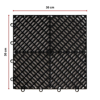 Vented Garage Floor Tiles | Snow Water Drainage | 30x30cm Payday Deals