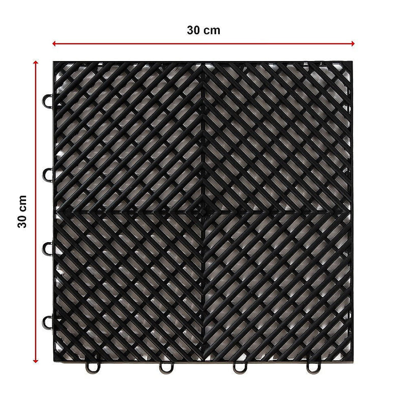 Vented Garage Floor Tiles | Snow Water Drainage | 30x30cm Payday Deals