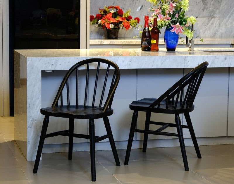 VERA Dining Chair - Set of 2 (Black) Payday Deals