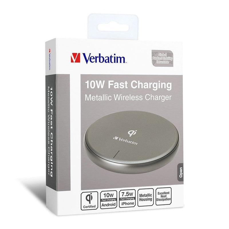 Verbatim Metallic Wireless Charger-Gray Payday Deals