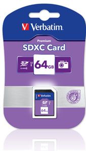 VERBATIM SDXC 64GB (Class 10 UHS-I) Up to 45MB/Sec 300X read speed Payday Deals