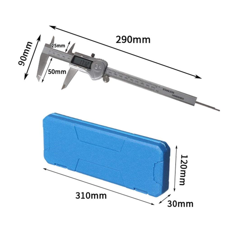 Vernier Caliper Digital Stainless Steel Industrial LCD IP54 Waterproof 200MM Payday Deals