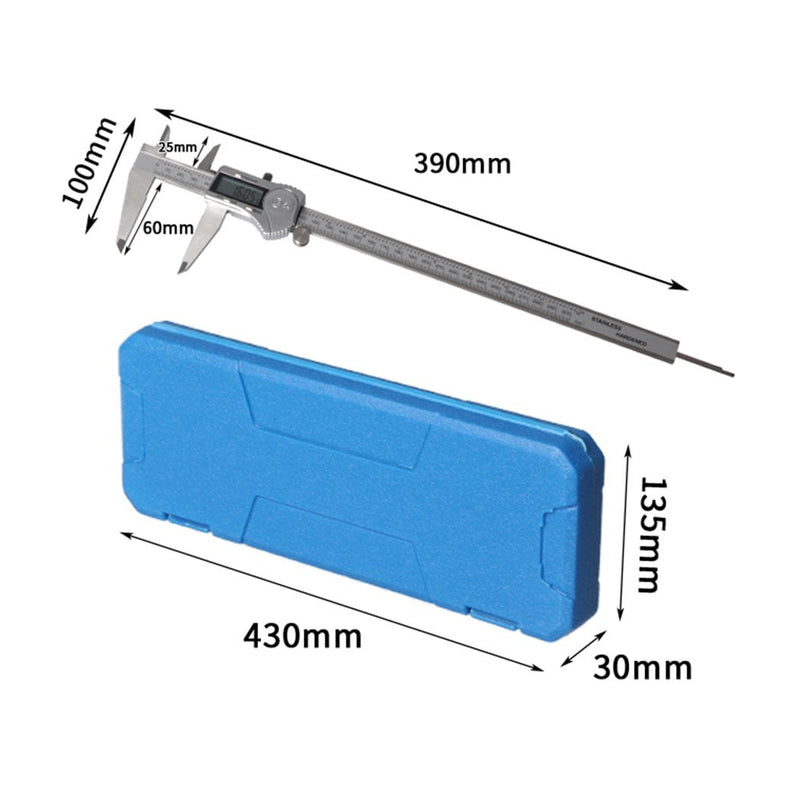 Vernier Caliper Digital Stainless Steel Industrial LCD IP54 Waterproof 300MM Payday Deals