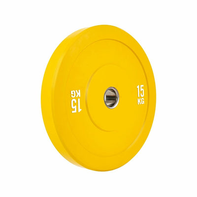 Verpeak Colour Bumper Plate 15KG Yellow VP-WP-107-FP Payday Deals