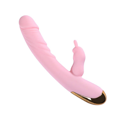 Vibrator Rabbit Double Motor G-Spot Dildo Massager Rechargeable Sex Toys Female Pink Payday Deals