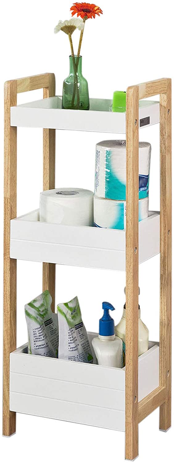 VIKUS 3-Tier White Storage Bathroom Shelf Payday Deals