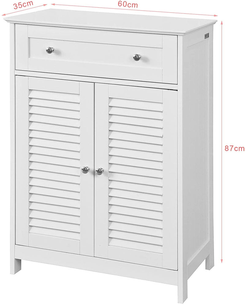 VIKUS Freestanding Storage Cabinet with Doors/Drawer 60x87x35 cm Payday Deals