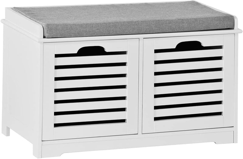 VIKUS Modern Storage Bench with 2 Drawer/Baskets for Toys Payday Deals