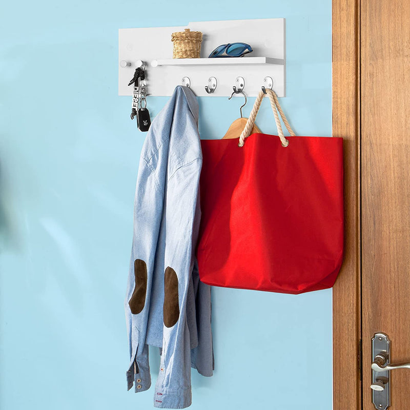 VIKUS Wall Mounted Hook Rack with shelf Payday Deals