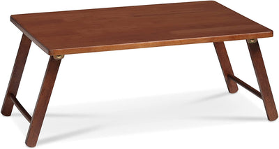 VIKUS Walnut Foldable Laptop Desk and Bed Tray Table Payday Deals