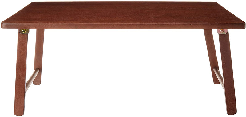 VIKUS Walnut Foldable Laptop Desk and Bed Tray Table Payday Deals