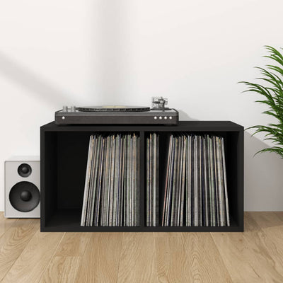 Vinyl Storage Box Black 71x34x36 cm Engineered Wood Payday Deals