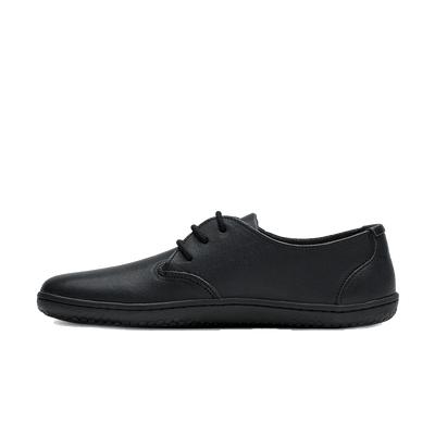 Vivobarefoot Men's RA III Obsidian Oxford Leather Shoes - Black Payday Deals