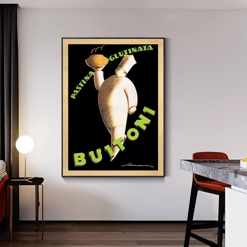 Wall Art 100cmx150cm Buitoni Black Frame Canvas Payday Deals