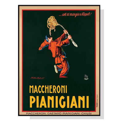 Wall Art 100cmx150cm Maccheroni Pianiciani Black Frame Canvas Payday Deals