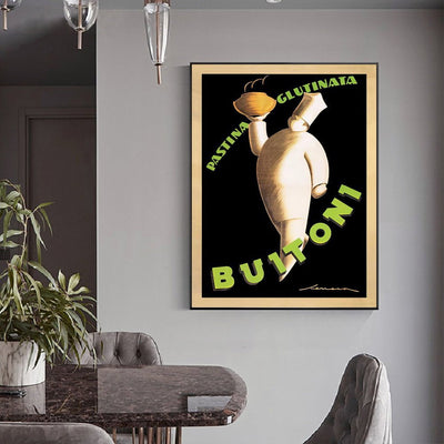 Wall Art 40cmx60cm Buitoni Black Frame Canvas Payday Deals