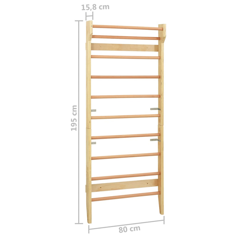 Wall Bar 80x15.8x195 cm Solid Pine Wood Payday Deals