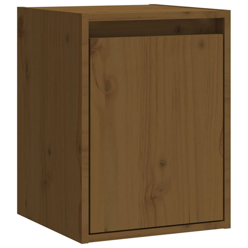 Wall Cabinet Honey Brown 30x30x40 cm Solid Wood Pine Payday Deals