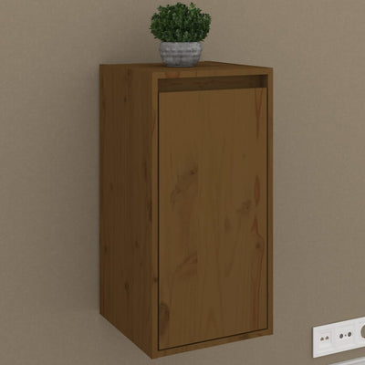 Wall Cabinet Honey Brown 30x30x60 cm Solid Wood Pine