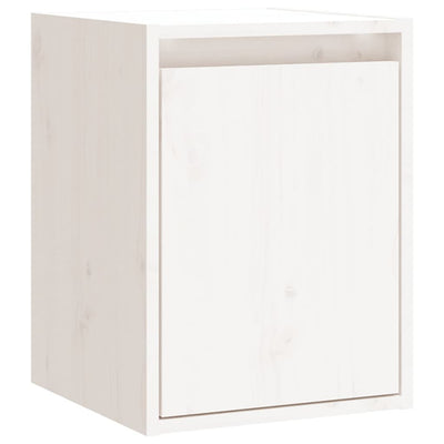 Wall Cabinet White 30x30x40 cm Solid Wood Pine Payday Deals