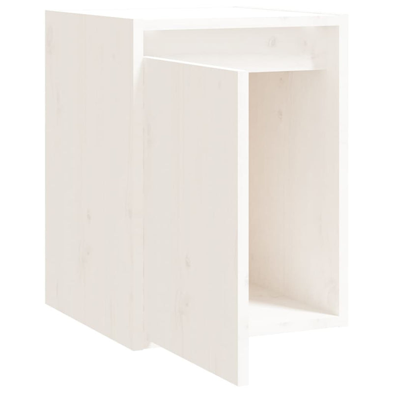 Wall Cabinet White 30x30x40 cm Solid Wood Pine Payday Deals