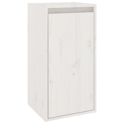 Wall Cabinet White 30x30x60 cm Solid Wood Pine Payday Deals