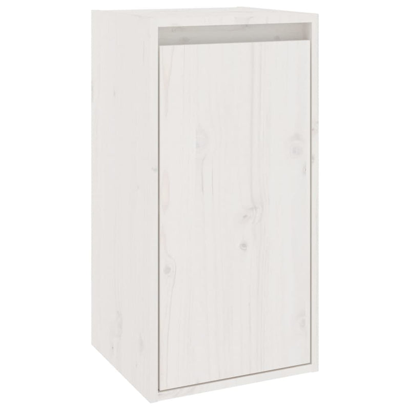 Wall Cabinet White 30x30x60 cm Solid Wood Pine Payday Deals